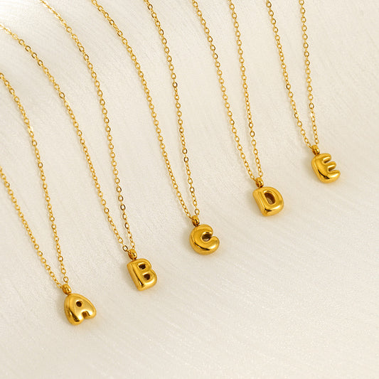 Balloon Letter Necklace ~ Waterproof