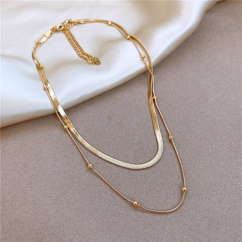 Honeydune Layered Necklace ~ Waterproof