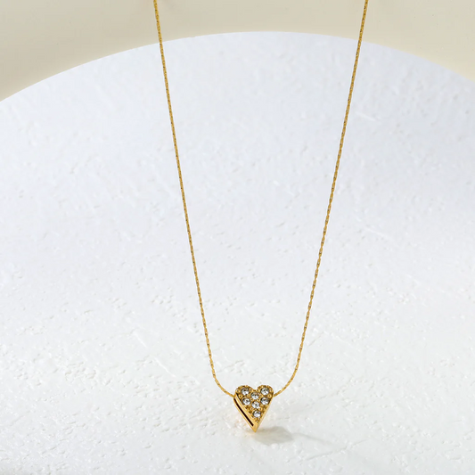 Ocean Heart Necklace ~ Waterproof