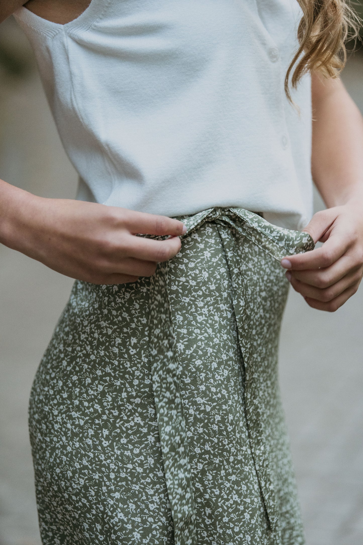 Samara Wrap Skirt ~ Sage