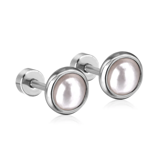Pearl Glow Studs ~ Waterproof