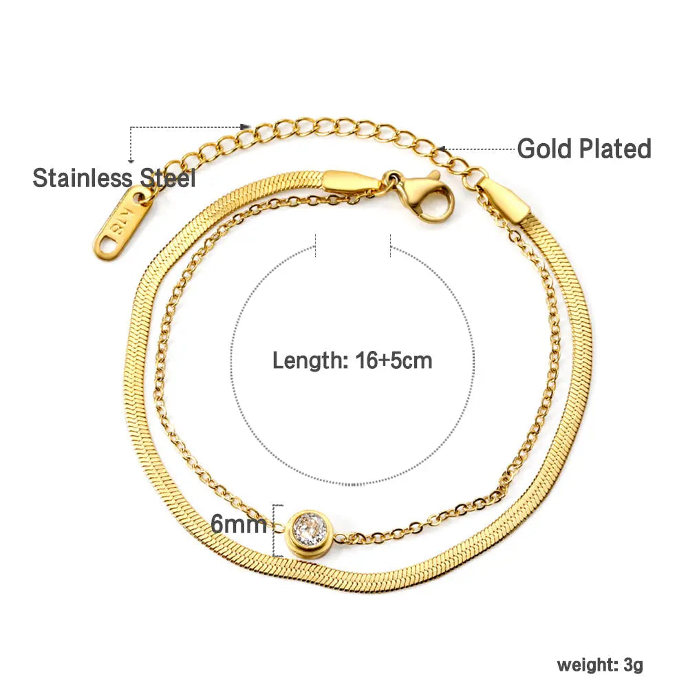 Twilight Spark Layered Bracelet ~ Waterproof