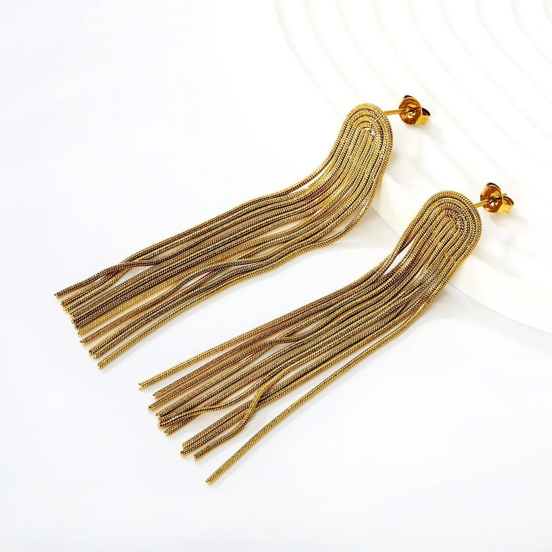 Wavefall Earrings ~ Waterproof