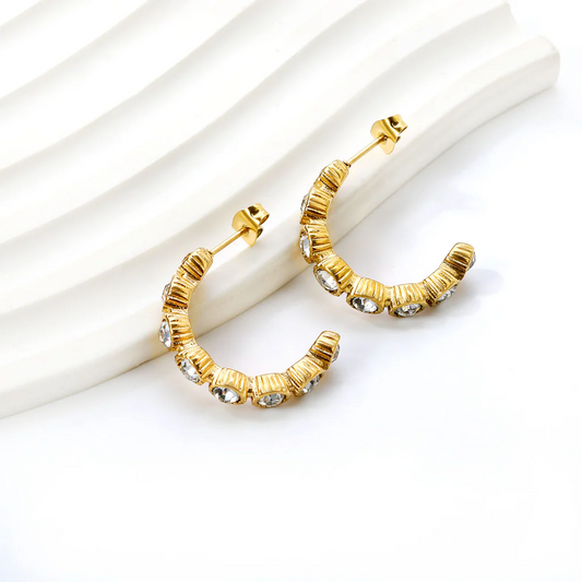 Lighthouse Hoop Earrings ~ Waterproof