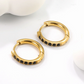 Noir Shine Hoops ~ Waterproof