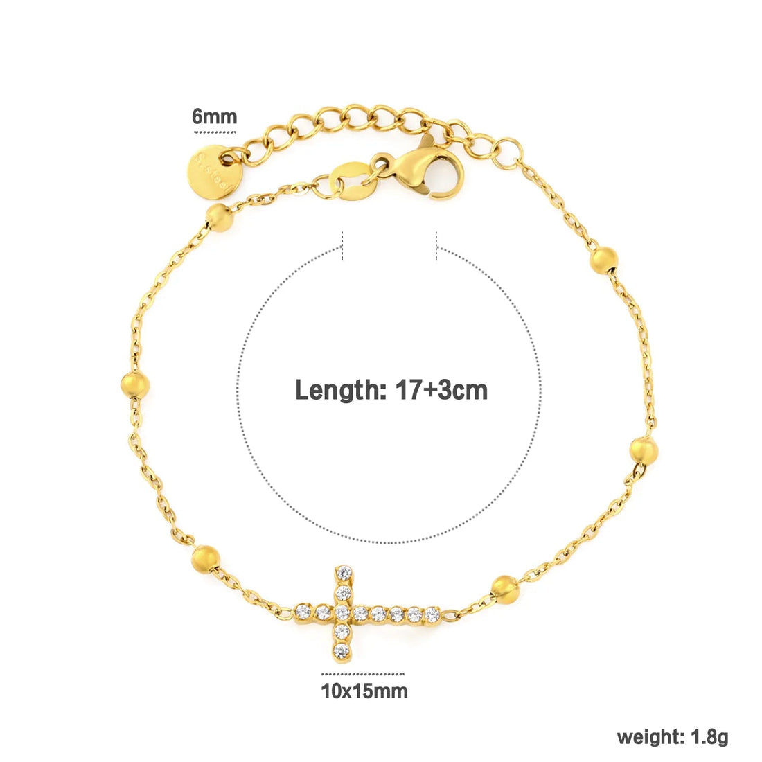 Promise Cross Bracelet ~ Waterproof