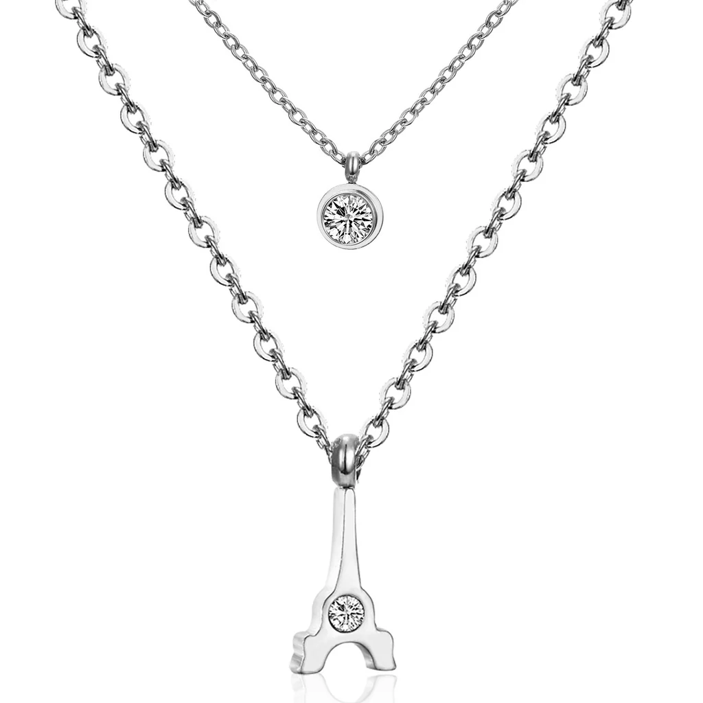 Bonjour Belle Steel Necklace ~ Waterproof
