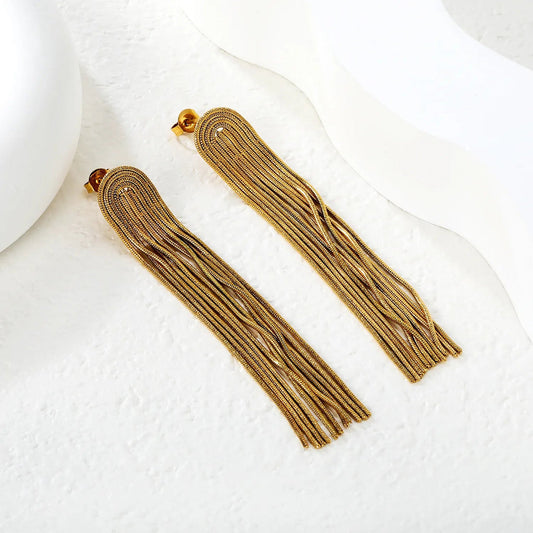 Wavefall Earrings ~ Waterproof