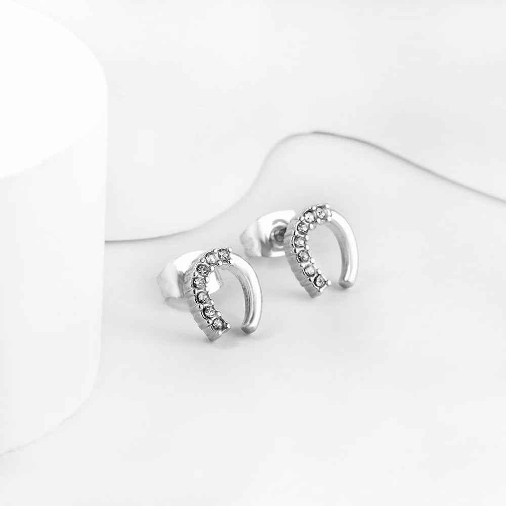 Starlit Horseshoe Studs ~ Waterproof