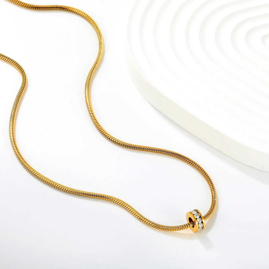 Halo Crystal Necklace ~ Waterproof
