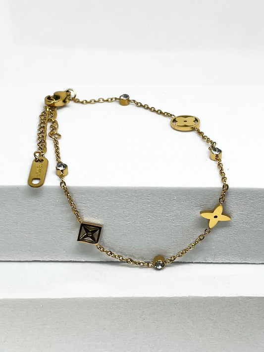 Lucky Clover Bracelet - Gold