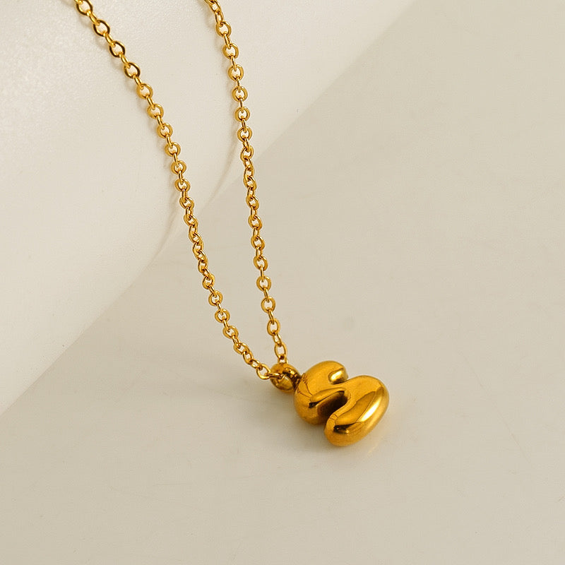 Balloon Letter Necklace ~ Waterproof