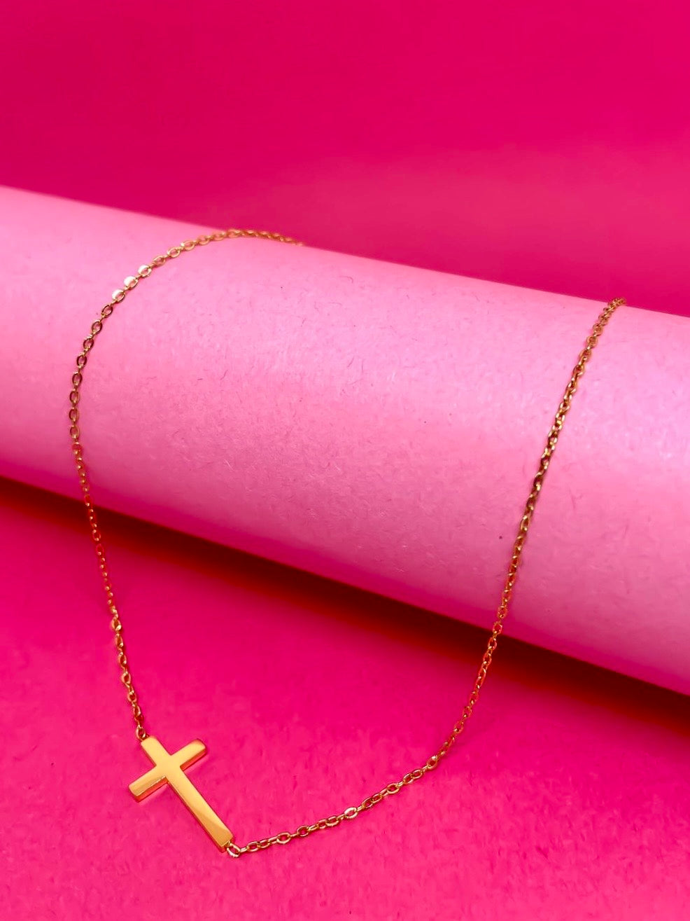 Grace Gold Cross Necklace