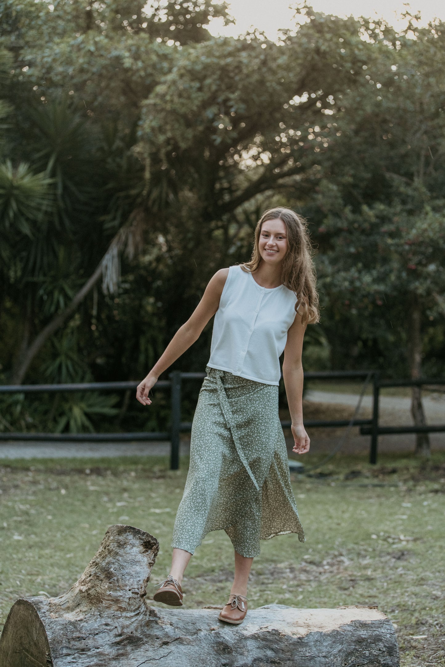 Samara Wrap Skirt ~ Sage