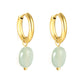 Seafoam Glint Hoops ~ Waterproof