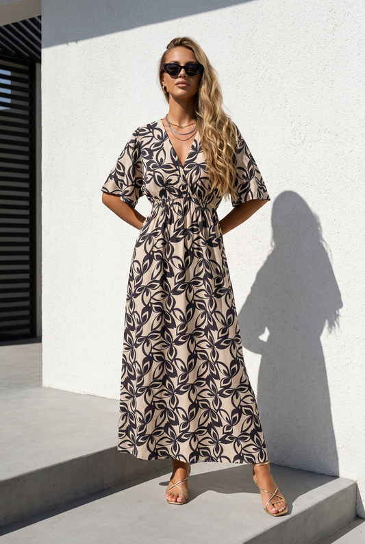 Bali Breeze Dress ~ Botanic Leaf