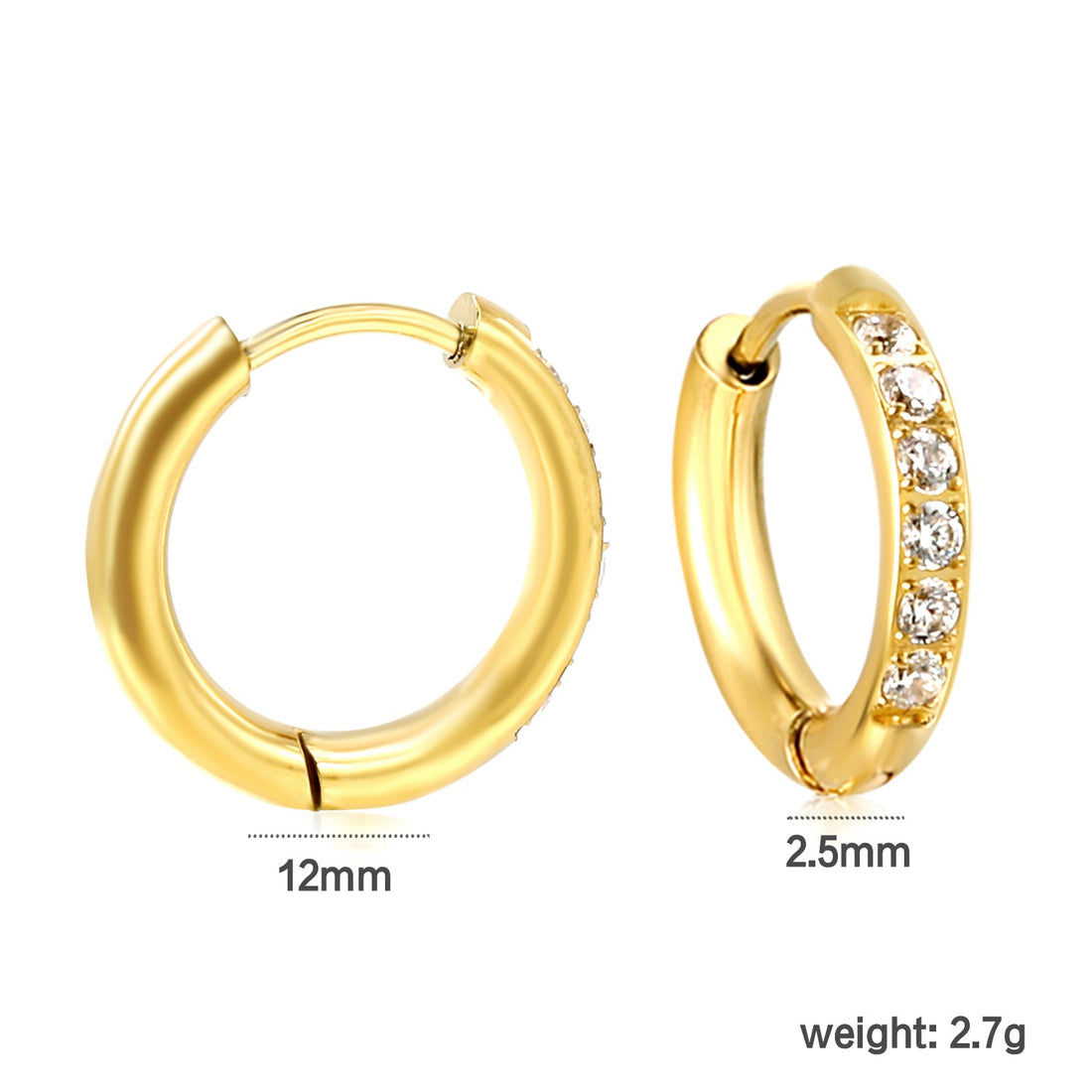 Shadow Spark Hoops ~ Waterproof