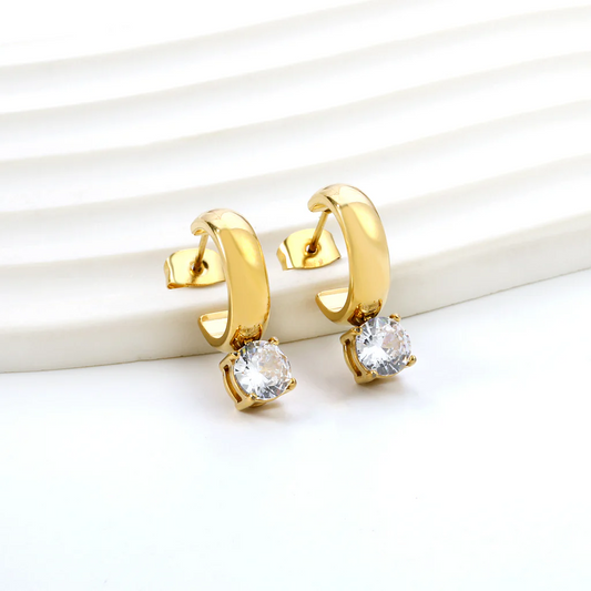 Glow Curve Earrings ~ Waterproof