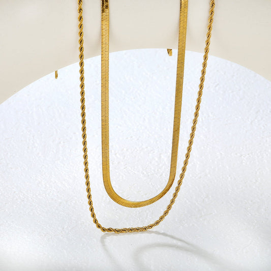 Bladerope Layered Necklace ~ Waterproof