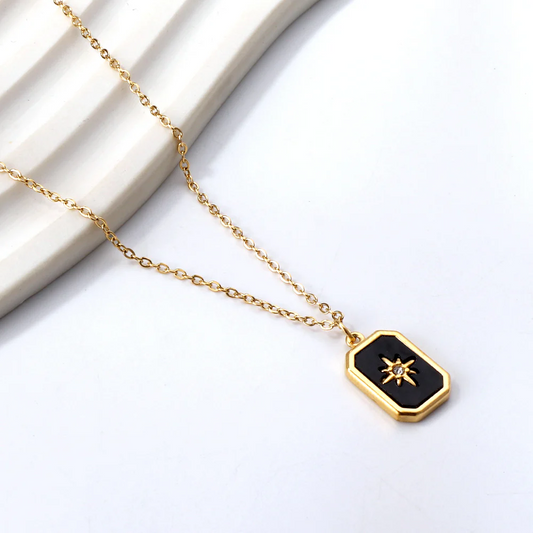 Onyx Spark Necklace ~ Waterproof