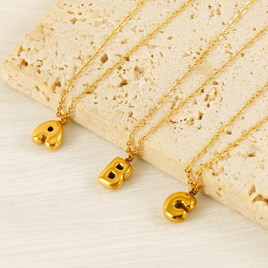 Balloon Letter Necklace ~ Waterproof