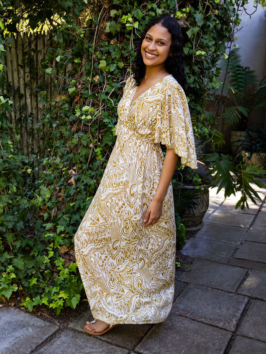 Bali Breeze Dress ~ Island Script