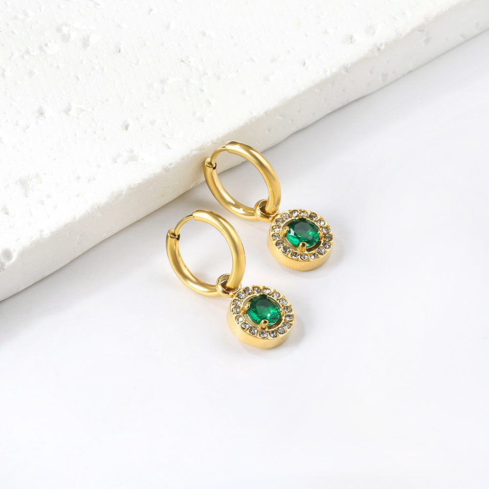 Emerald Tide Hoops ~ Waterproof