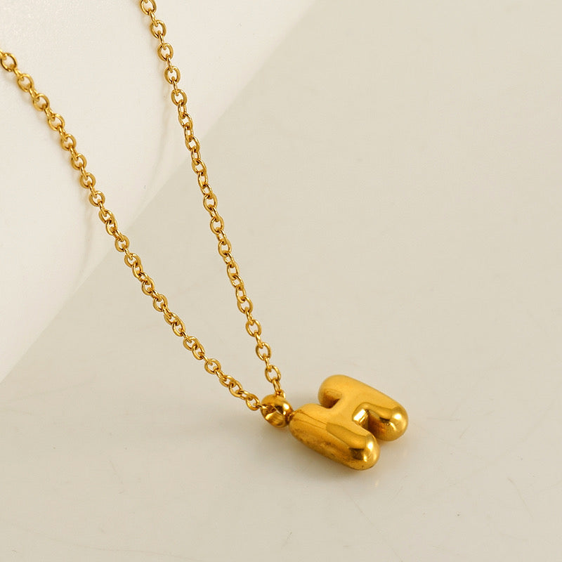 Balloon Letter Necklace ~ Waterproof