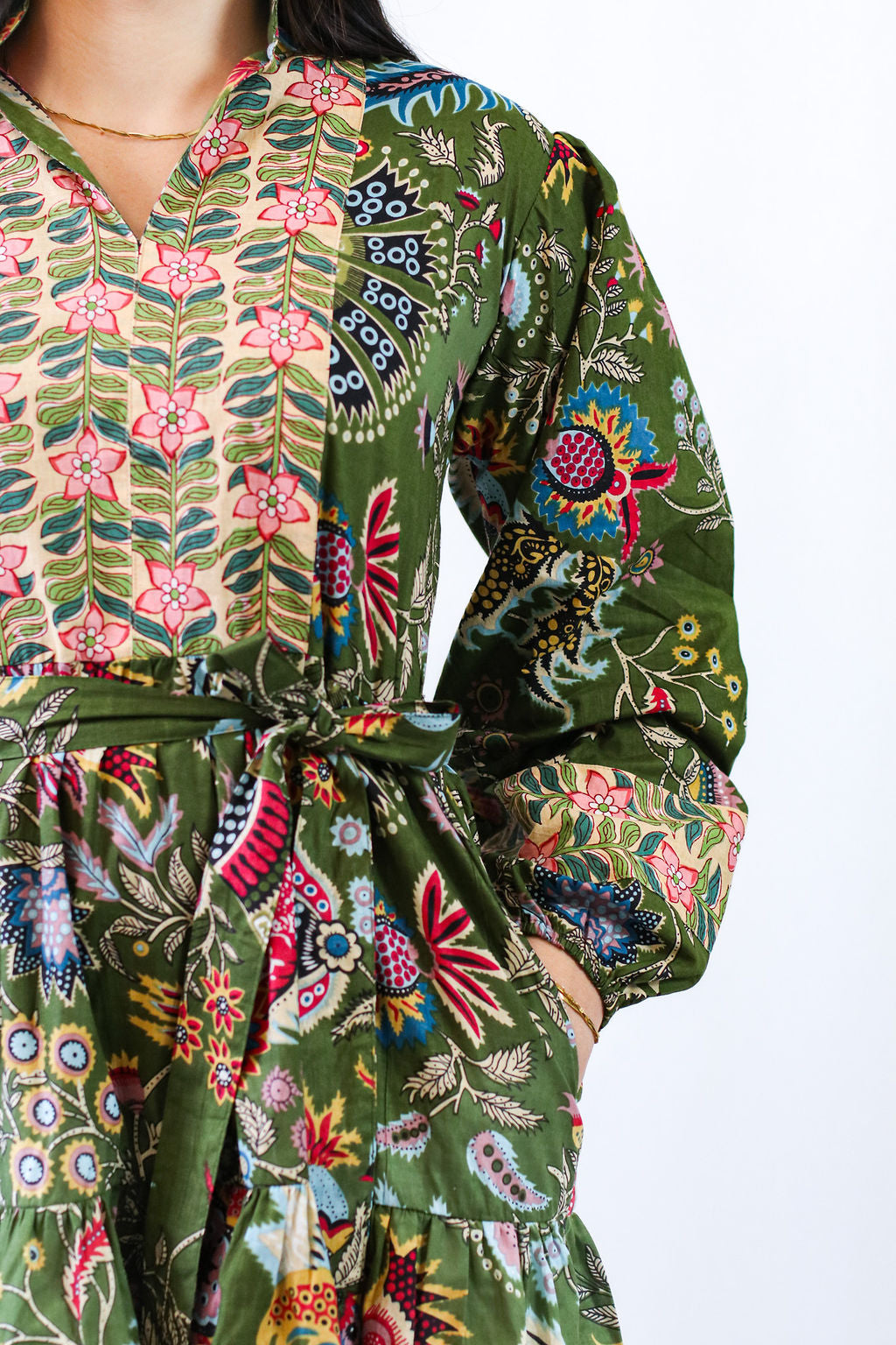 Forest Bloom Mini Dress