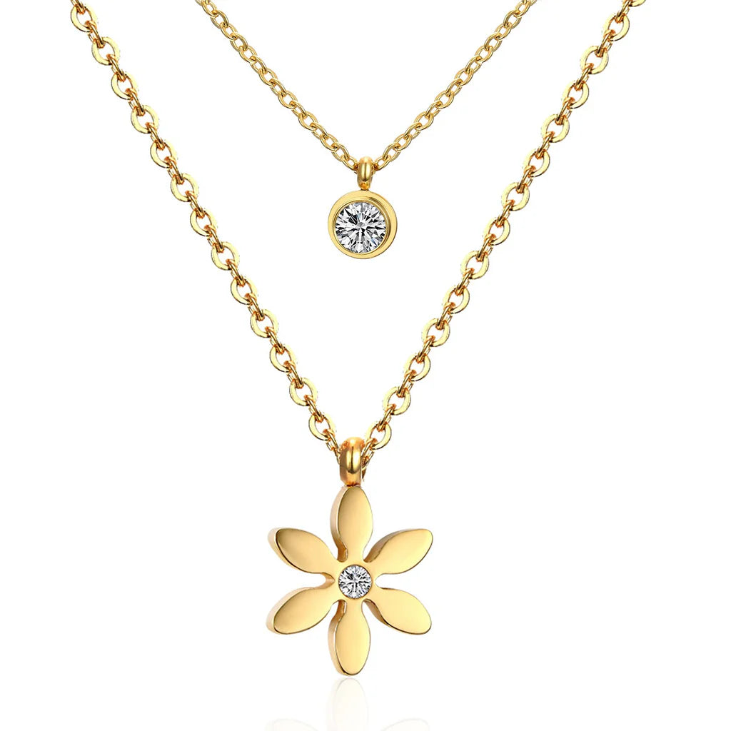 Delphine Layered Necklace ~ Waterproof