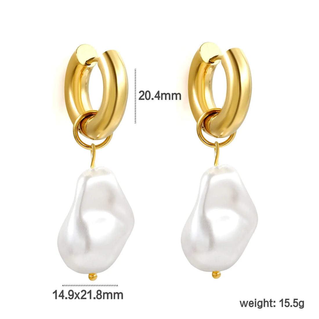 Coast Pearl Earrings ~ Waterproof