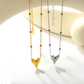 Melted Heart Necklace ~ Waterproof