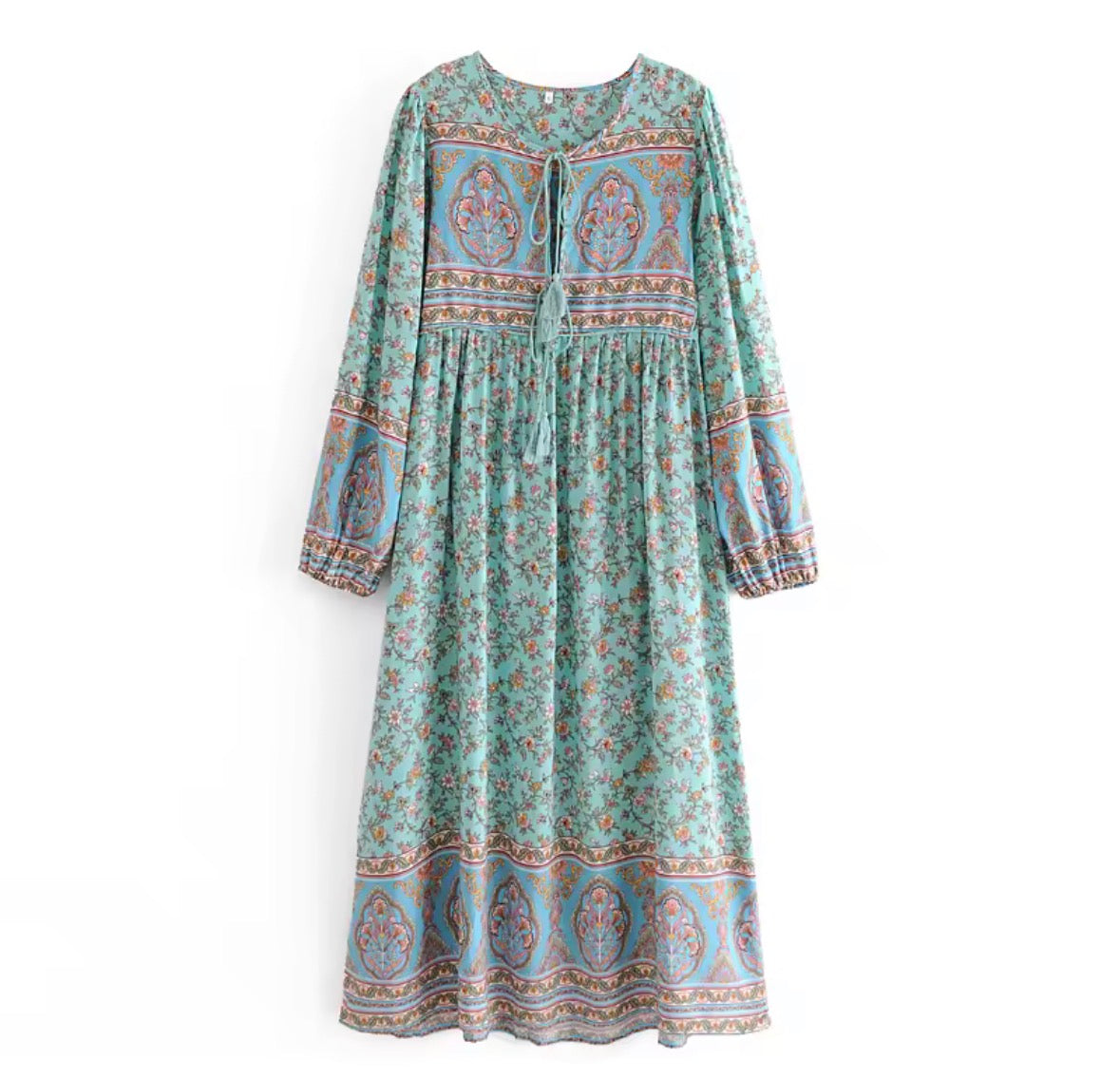Seafoam Blossom Dress