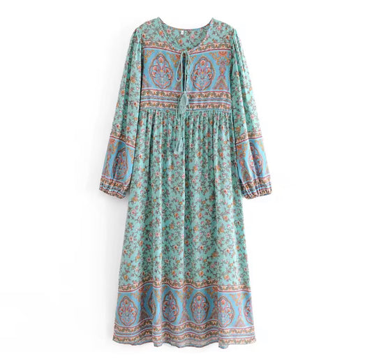 Seafoam Blossom Dress