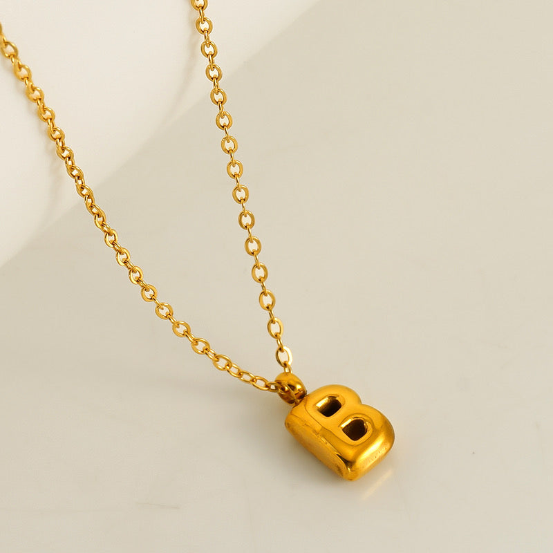 Balloon Letter Necklace ~ Waterproof