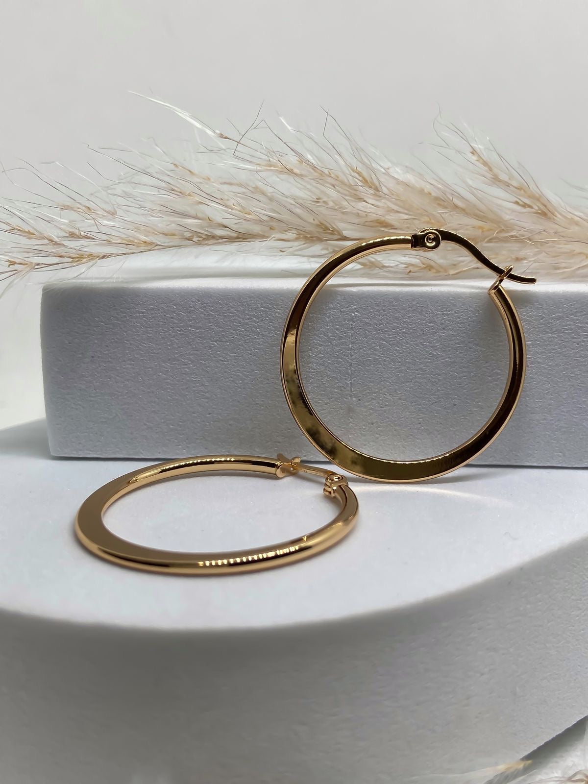 Jenelle Gold Hoop Earrings