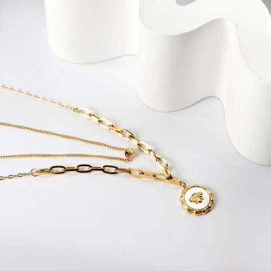 Honey Bee Layered Necklace ~ Waterproof
