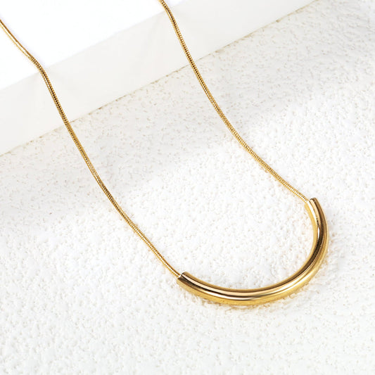 Golden Arc Necklace ~ Waterproof