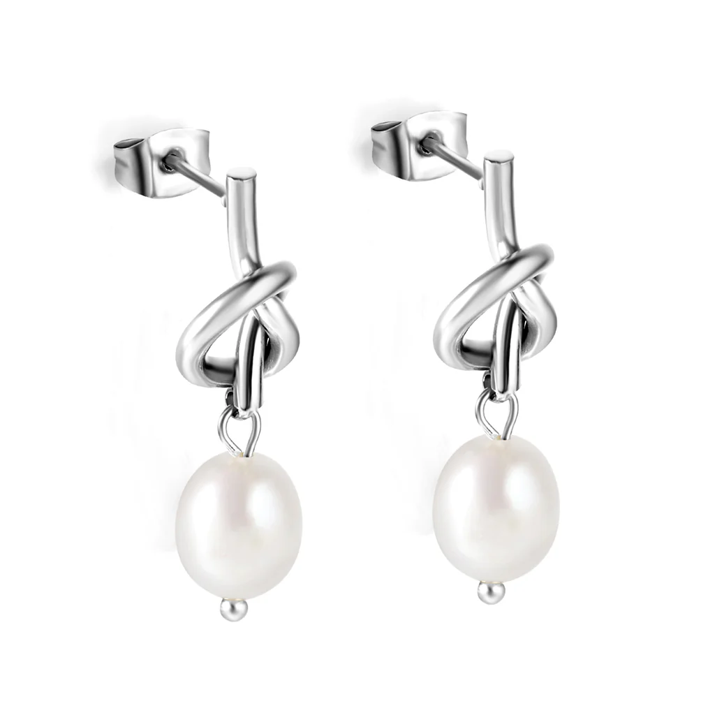 Sculpted Knot Earrings ~ Waterproof