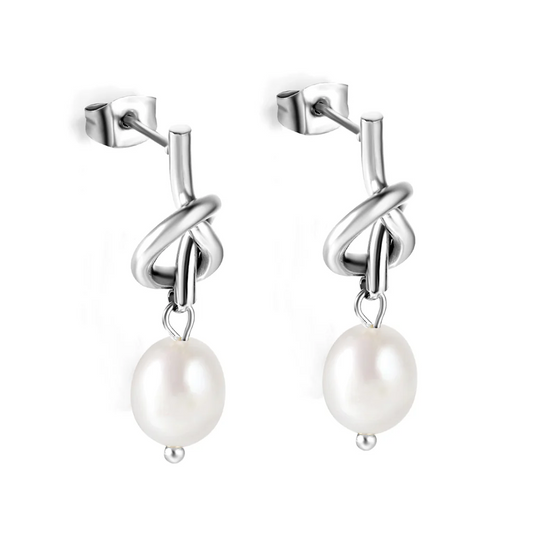 Sculpted Knot Earrings ~ Waterproof