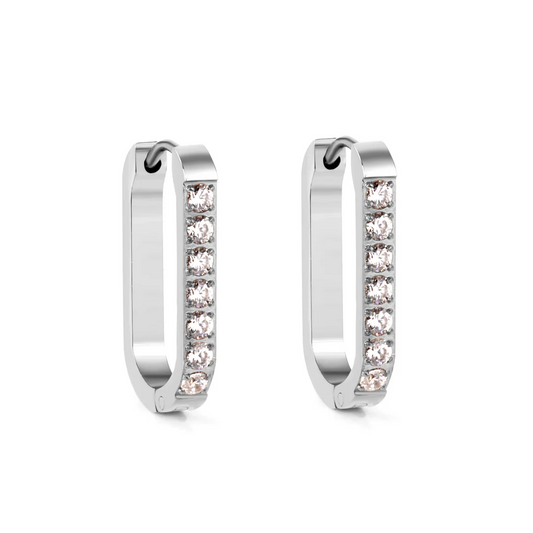 Halo Bar Hoops ~ Waterproof