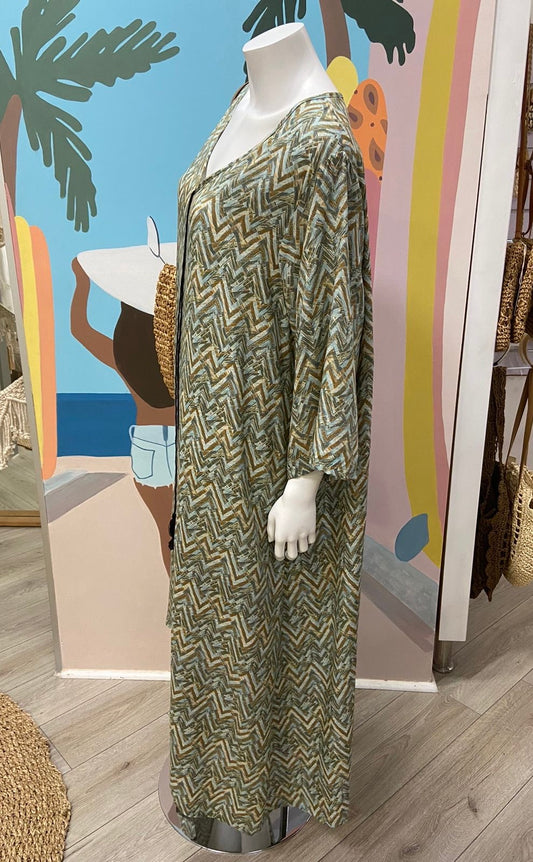 Bonaire Kaftan Dress ~ Olive