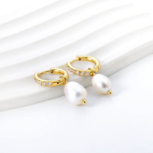Forever Pearl Earrings ~ Waterproof