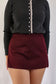 Bordeaux Mini Skort