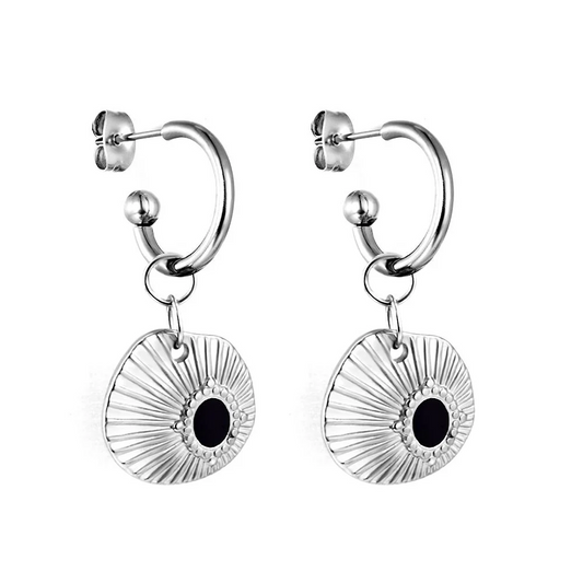 Hazel Steel Earrings ~ Waterproof
