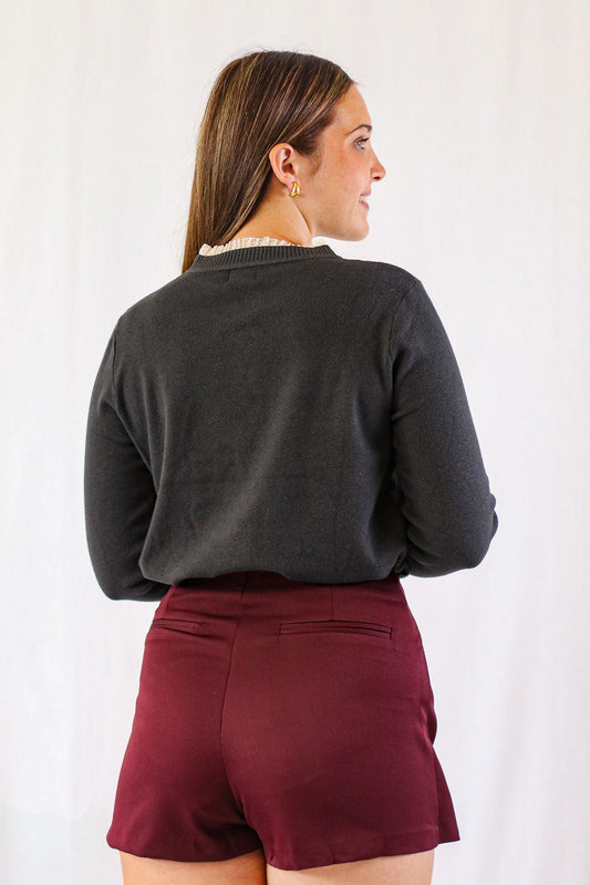 Bordeaux Mini Skort