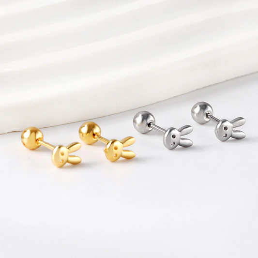 Wave Bunny Studs ~ Waterproof