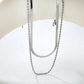 Bladerope Steel Layered Necklace ~ Waterproof