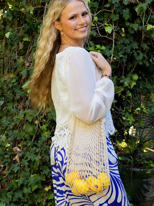 Beach Bloom Mesh Bag