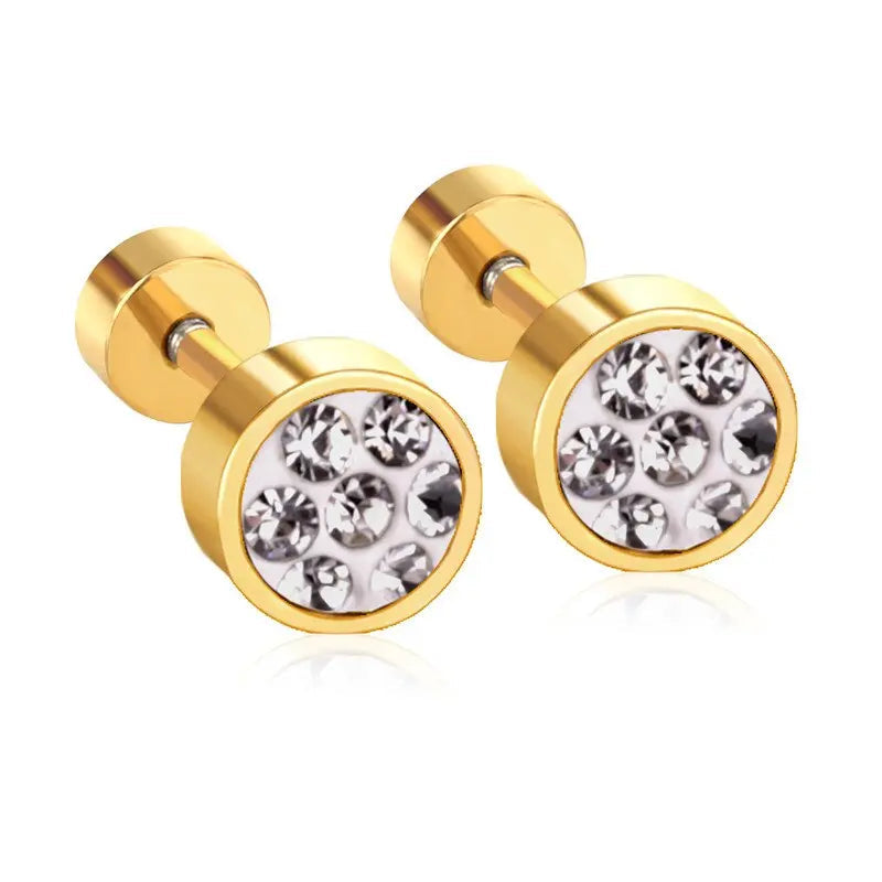 Crystal Orbit Studs ~ Waterproof